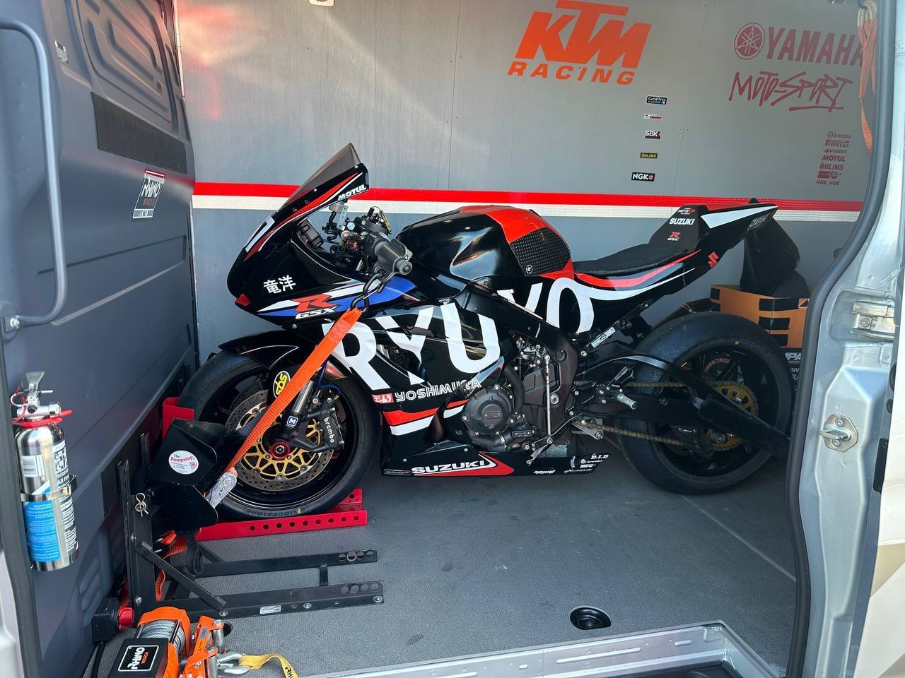 Professional motorcycle transport in the UK with enclosed vans – CVM Services Northampton